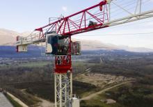 Кулокран - тролейна стрела - горно въртене Terex Comedil (Zeppelin) CTT 172-8