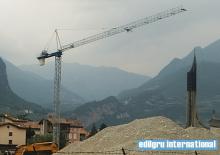 Кулокран - тролейна стрела - горно въртене Edilgru E 45 10 CT