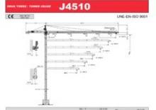 Кулокран - тролейна стрела - горно въртене Jaso J4510