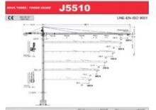 Кулокран - тролейна стрела - горно въртене Jaso J5510