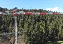Кулокран - тролейна стрела - горно въртене Jaso J800.48