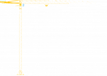Кулокран - тролейна стрела - горно въртене Potain MDT 249 J12