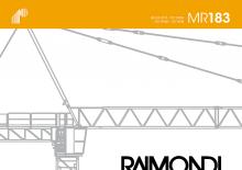 Кулокран - тролейна стрела - горно въртене Raimondi MR 183-A