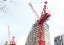 Кулокран - тролейна стрела - горно въртене Potain MR 418