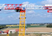 Кулокран - тролейна стрела - горно въртене Raimondi MRT 102