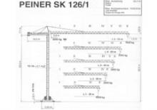Кулокран - тролейна стрела - горно въртене Terex Peiner SK 126/1-Fs-TS 19.1