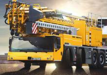 Кулокран монтиран върху камион - тролейна стрела - долно въртене Liebherr MK 88-4.1