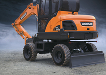 Колесни екскаватори Doosan DX55W