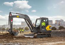Мини екскаватори Volvo EC55D