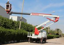 Монтирани на ремаркета повдигачи с подвижна стрела Aerial AL 16 T