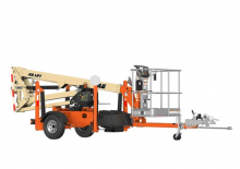 Монтирани на ремаркета повдигачи с подвижна стрела JLG T350