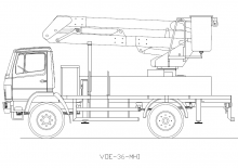 Монтирани на ремаркета повдигачи с подвижна стрела Versalift VOE-36-MHI (EXPORT)