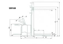 Палетни колички с платформа за повдигане на палети Mitsubishi SBV 12 NI