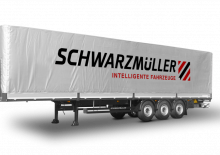 Полуремаркета с брезентова платформа Schwarzmüller 3-axle sliding tarpaulin platform semitrailer - coil - combined transport