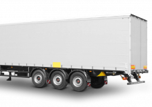 Полуремаркета с брезентова платформа Schwarzmüller 3-axle sliding tarpaulin platform semitrailer - combined transport