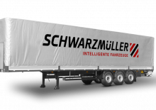 Полуремаркета с брезентова платформа Schwarzmüller 3-axle ultralight platform semitrailer - coil