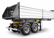 Полуремаркета за самосвали Schwarzmüller 2-axle 3-way tipper semitrailer - building site - reinforced