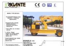 Промишлени подвижни кранове Rigante GR 150 EL