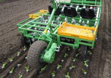 Разсадо-посадъчна машина Basrijs Soil-block planter self-propelled GX390