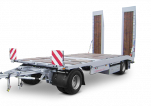 Ремаркета с ниска платформа Schwarzmüller 2-axle low loader trailer with straight platform