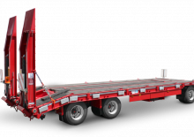 Ремаркета с ниска платформа Schwarzmüller 3-axle low loader trailer with straight platform