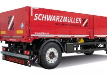 Ремаркета за самосвали Schwarzmüller 2-axle platform trailer - building materials