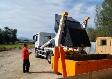 Самосвали - изпразване чрез повдигане Palfinger PST 14 TEC