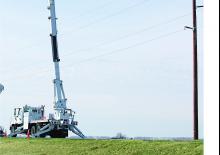 Монтирани на ремаркета повдигачи с подвижна стрела Altec AH85A