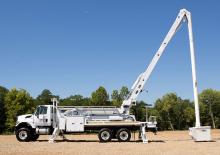 Монтирани на ремаркета повдигачи с подвижна стрела Altec AN67E