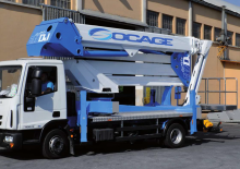 Монтирани на камион артикулиращи подемници за стрели Socage forSte 37 DJ Speed