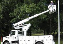 Монтирани на ремаркета повдигачи с подвижна стрела Altec TA40