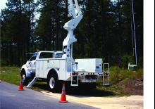 Монтирани на ремаркета повдигачи с подвижна стрела Altec TA45M