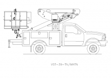 Монтирани на ремаркета повдигачи с подвижна стрела Versalift VST-39-TN