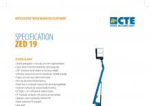 Монтирани на ремаркета повдигачи с подвижна стрела CTE Z 19