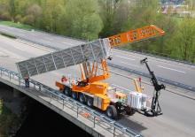 Монтирани на ремаркета повдигачи с подвижна стрела Moog MBI 180-1,7/S