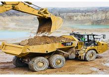 Съчленени самосвали Caterpillar 730