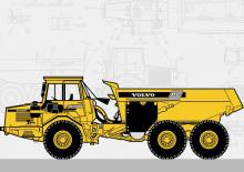 Съчленени самосвали Volvo A25C