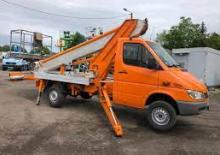 Телескопични вишки, монтирани на камион Multitel 220 Alu/AZ