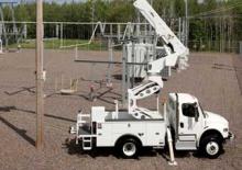 Телескопични вишки, монтирани на камион Altec ALB50MR