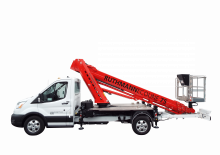 Телескопични вишки, монтирани на камион Ruthmann Ecoline 75A