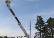 Телескопични вишки, монтирани на камион Elliott Equipment G50F HiReach