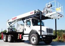 Телескопични вишки, монтирани на камион Elliott Equipment G85R HiReach
