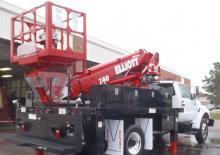 Телескопични вишки, монтирани на камион Elliott Equipment I40F HIREACH