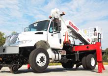 Телескопични вишки, монтирани на камион Elliott Equipment I50F HiReach