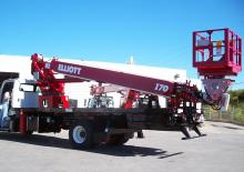 Телескопични вишки, монтирани на камион Elliott Equipment I70F HiReach