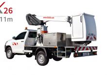 Телескопични вишки, монтирани на камион Klubb K26