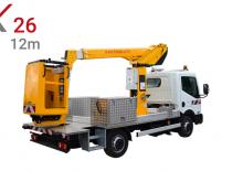 Телескопични вишки, монтирани на камион Klubb K26