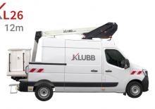 Телескопични вишки, монтирани на камион Klubb KL26