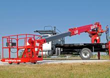 Телескопични вишки, монтирани на камион Elliott Equipment L55R HiReach 
