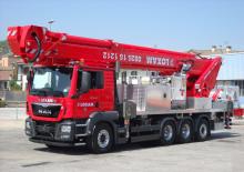 Телескопични вишки, монтирани на камион Multitel MJ 700